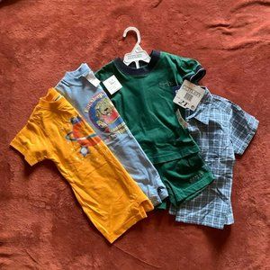 Kids Clothes, boys, cotton, bundle of 4 (5 pieces total)